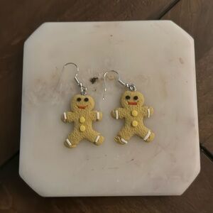 Gingerbread Man Earrings